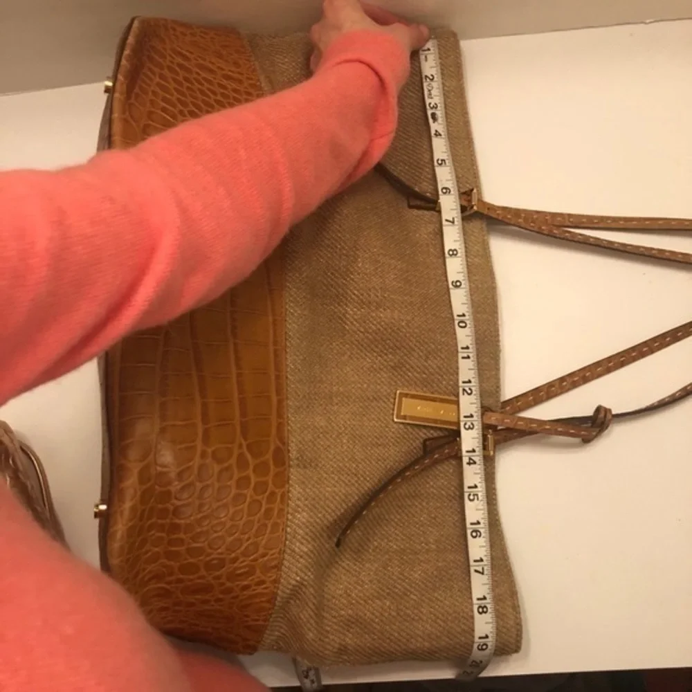 Michael kors collection embossed leather tote bag
